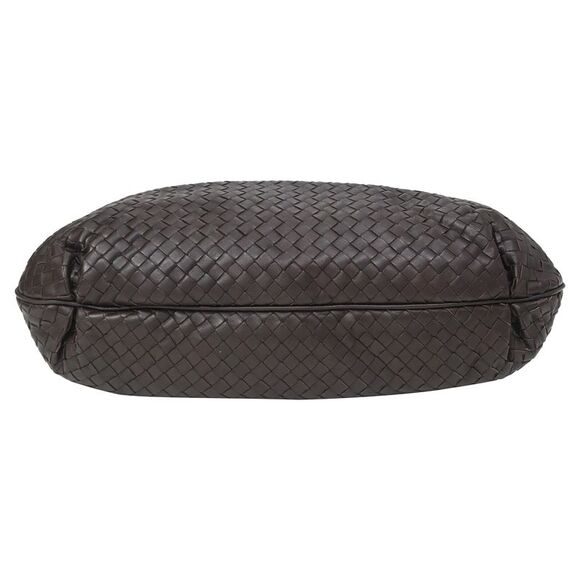 Bottega Veneta Intrecciato Top Handle Bag in Brown Leather - Picture 4 of 8